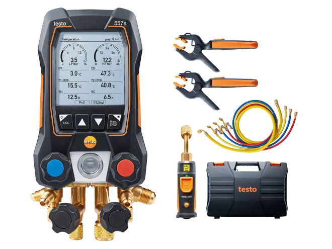 Testo 557s Digital Manifold Set w/hoses