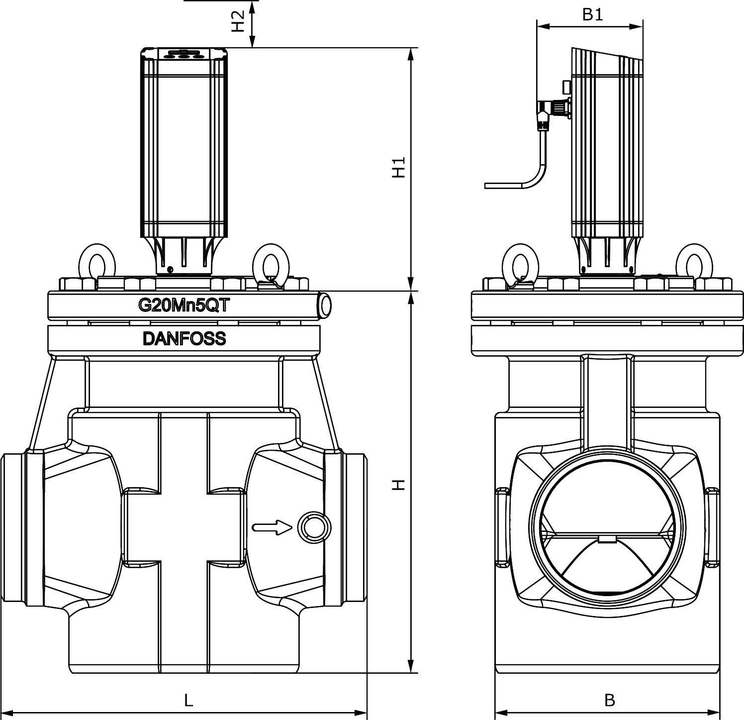 Danfoss ICAD 1200A Actuator For ICM 40-150 with Encoder