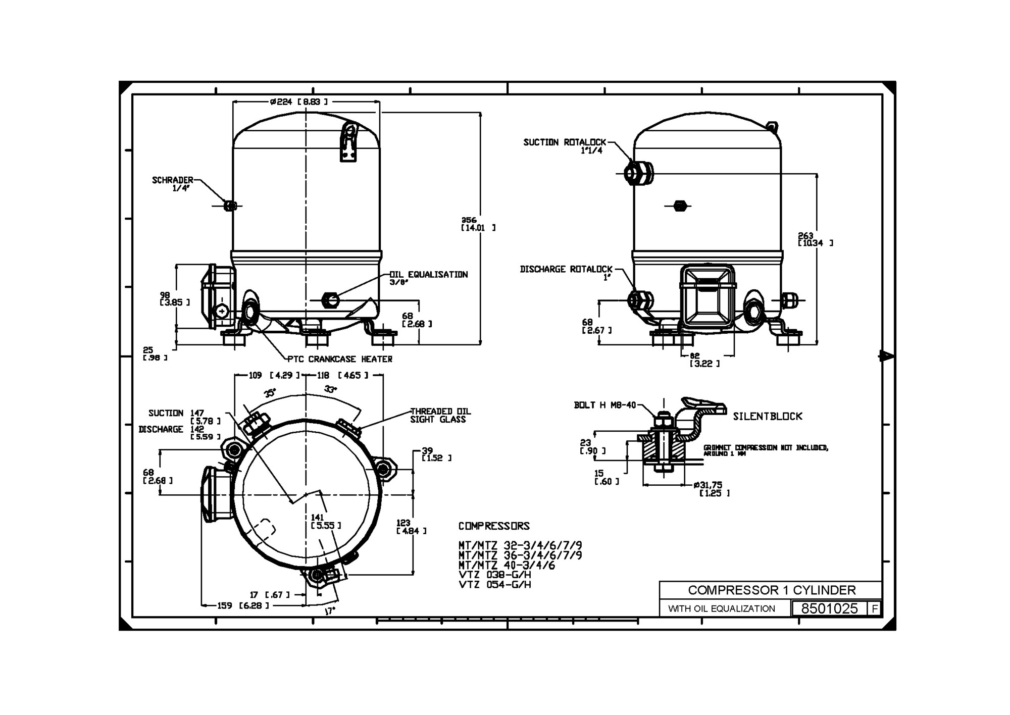 Maneurop Reciprocating Compressor  MTZ40-4VI