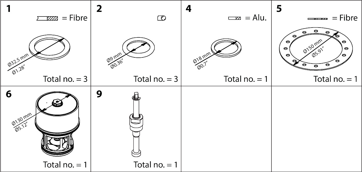 Danfoss ICS 100 Overhaul kit