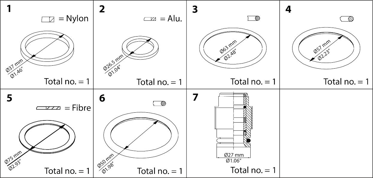 Danfoss 65mm Reg. Repair Kit