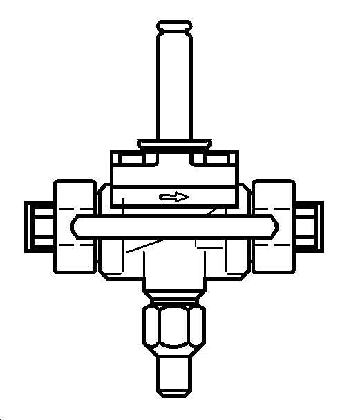 "Danfoss Solenoid Valve EVRAT15 with manual operation AC/DC"