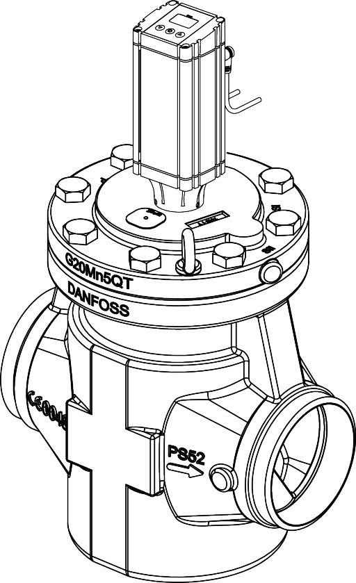 Danfoss ICAD 1200A Actuator For ICM 40-150 with Encoder