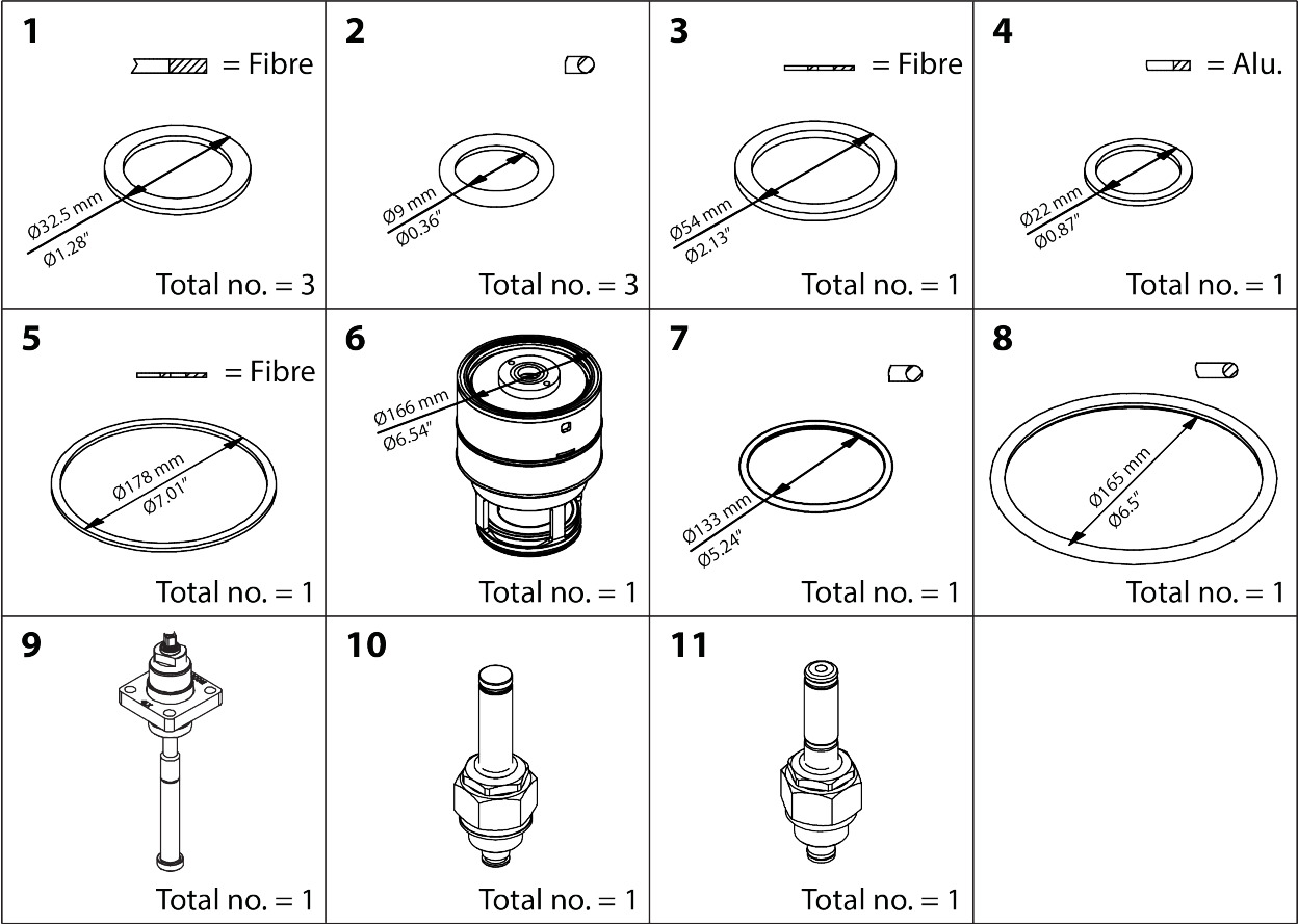 ICLX 125  Overhaul kit