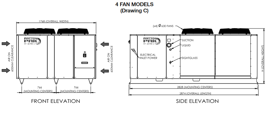 PattonPak E-Series Condensing Unit PSBM3000E