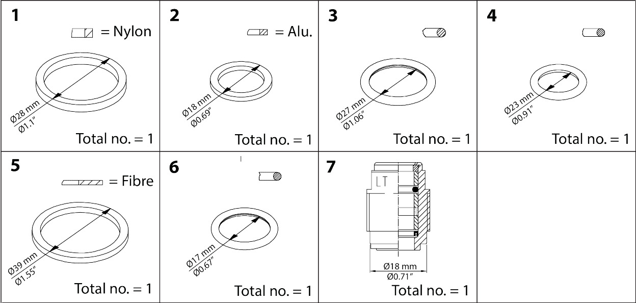 Danfoss SVA/L 15/20 Repair Kit