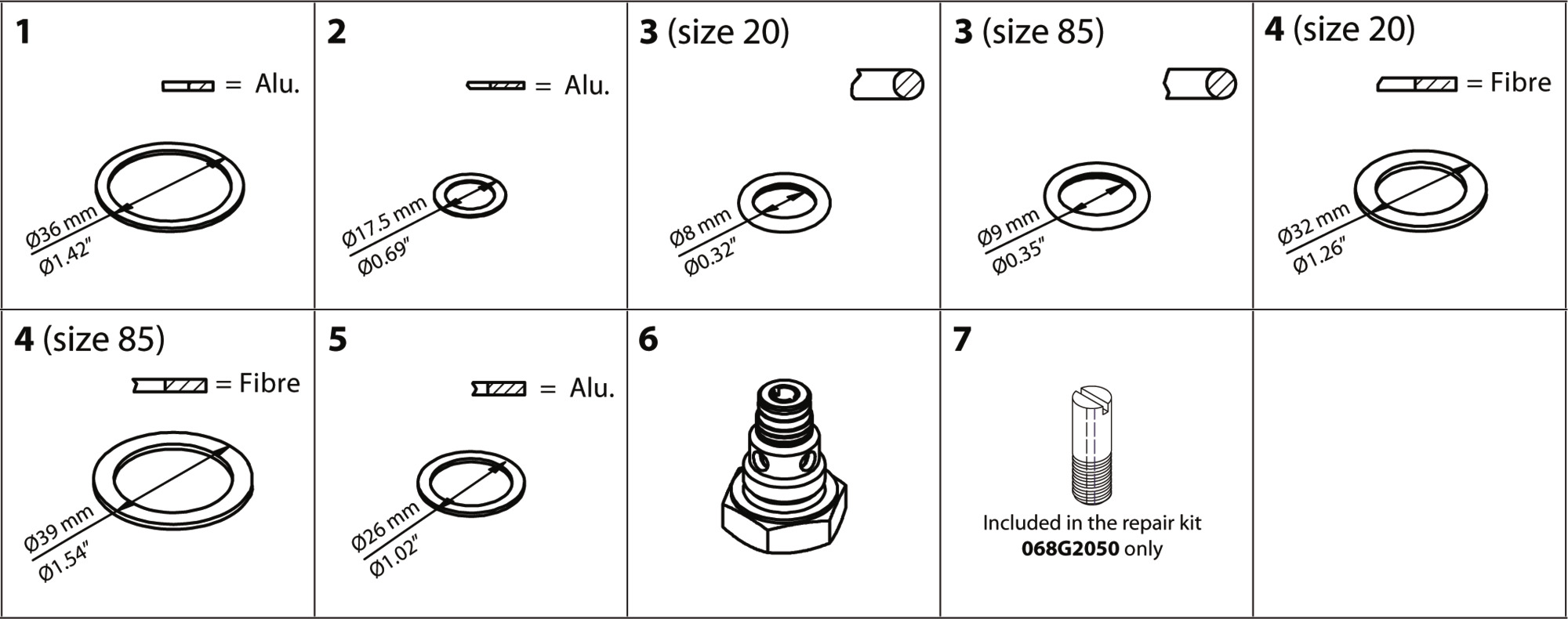 Orifice insert TEA 85-85