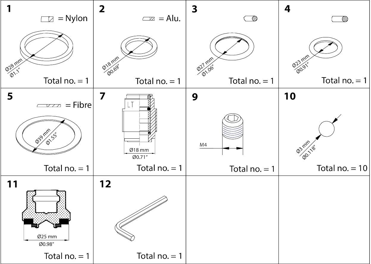 SVA Overhaul kit DN 15-20