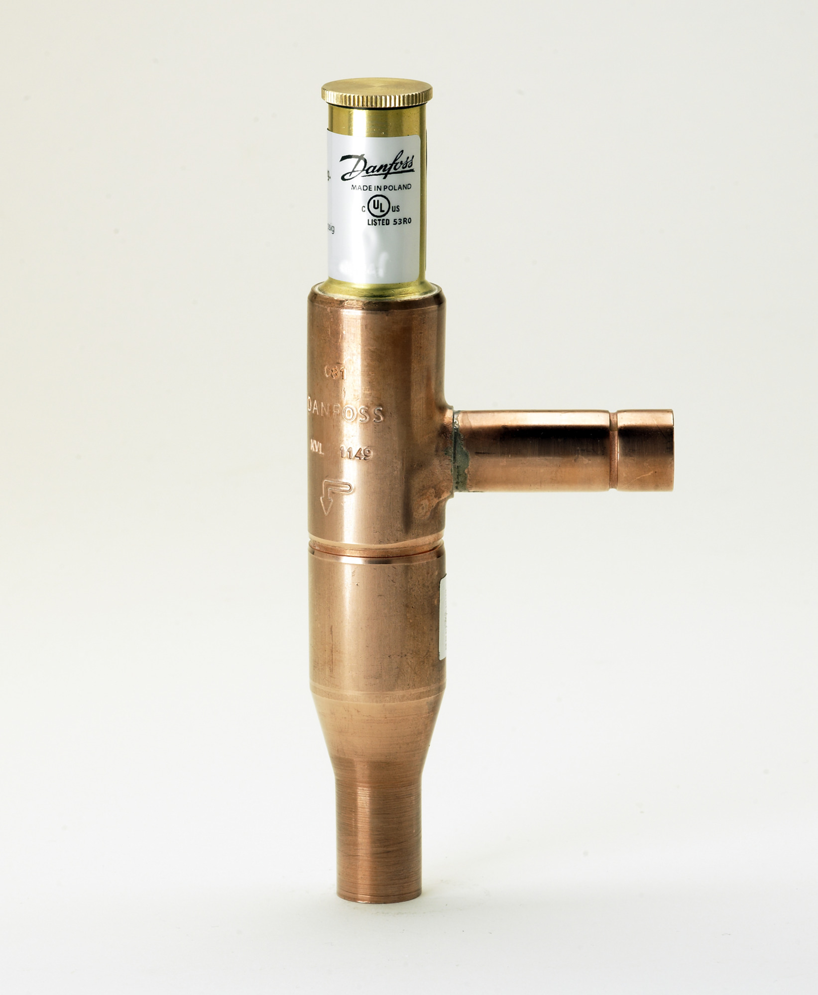 "Danfoss CPR Valve KVL12  1/2" Solder (0-90psi)"