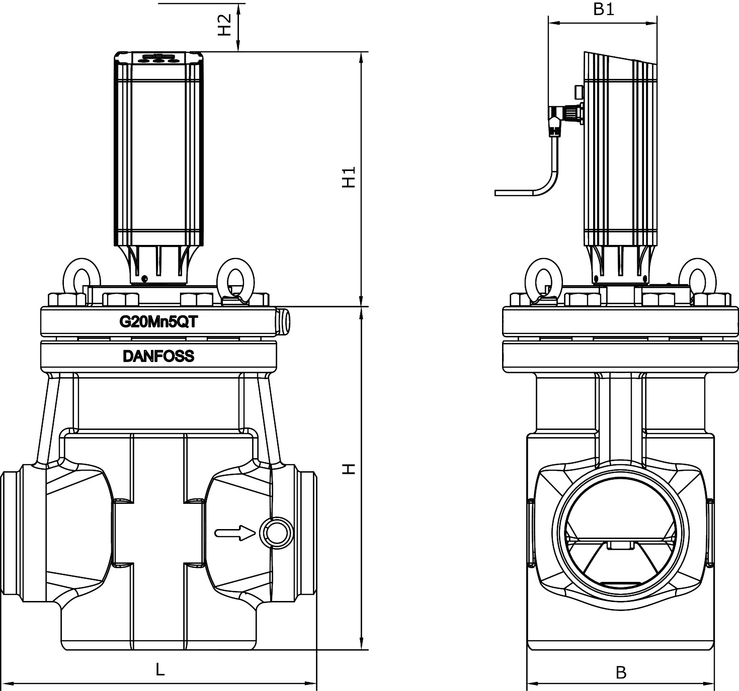 Danfoss ICAD 1200A Actuator For ICM 40-150 with Encoder