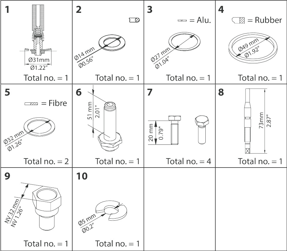 Overhaul kit, EVRAT / EVRST 10