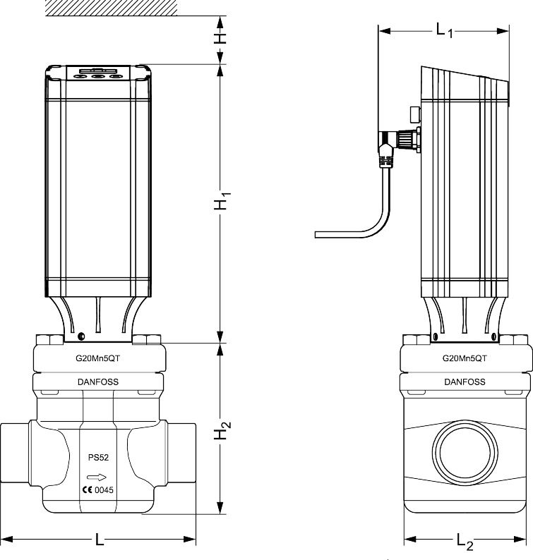 Danfoss ICAD 1200A Actuator For ICM 40-150 with Encoder