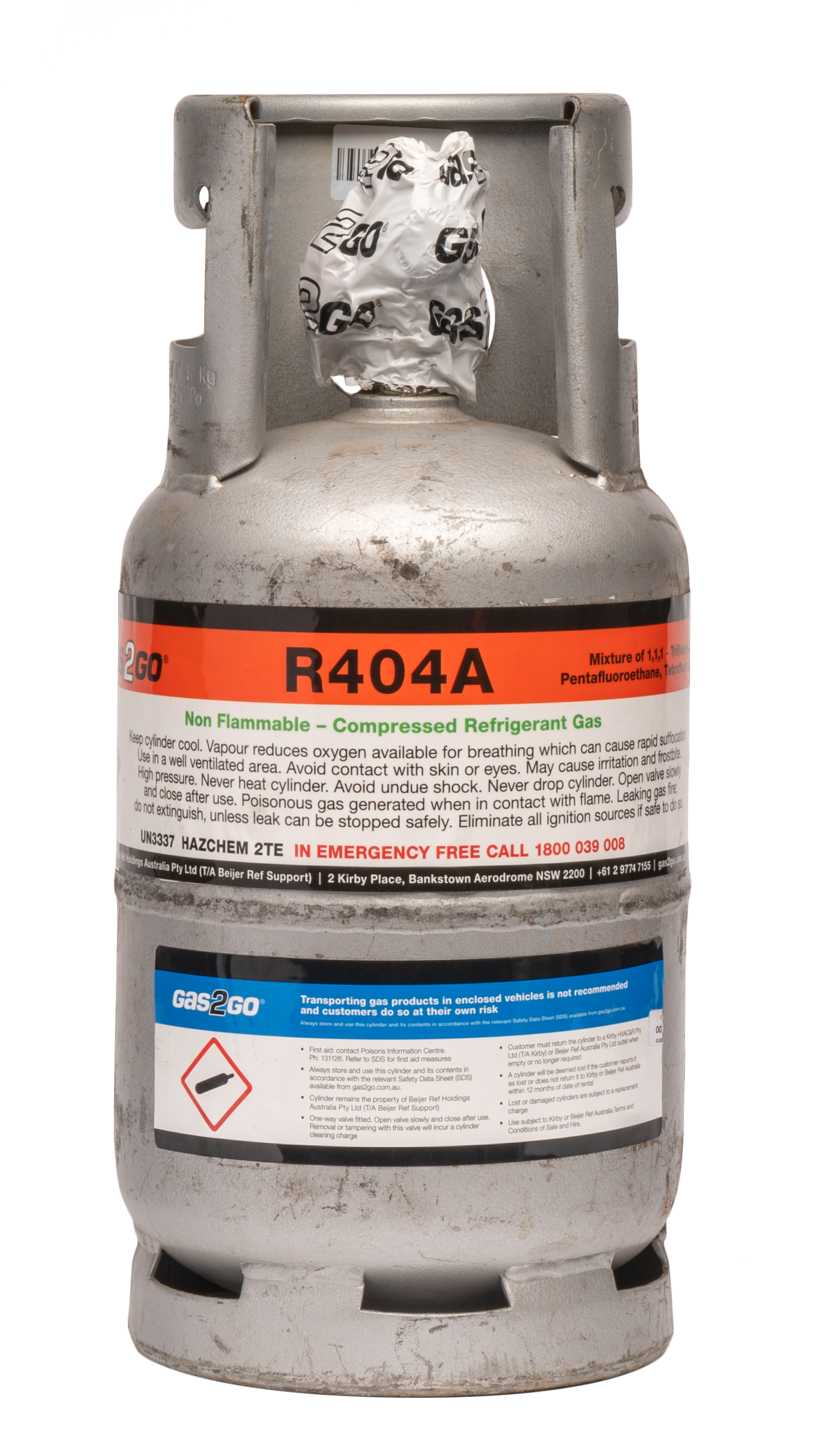 R404A 10KG Cylinder