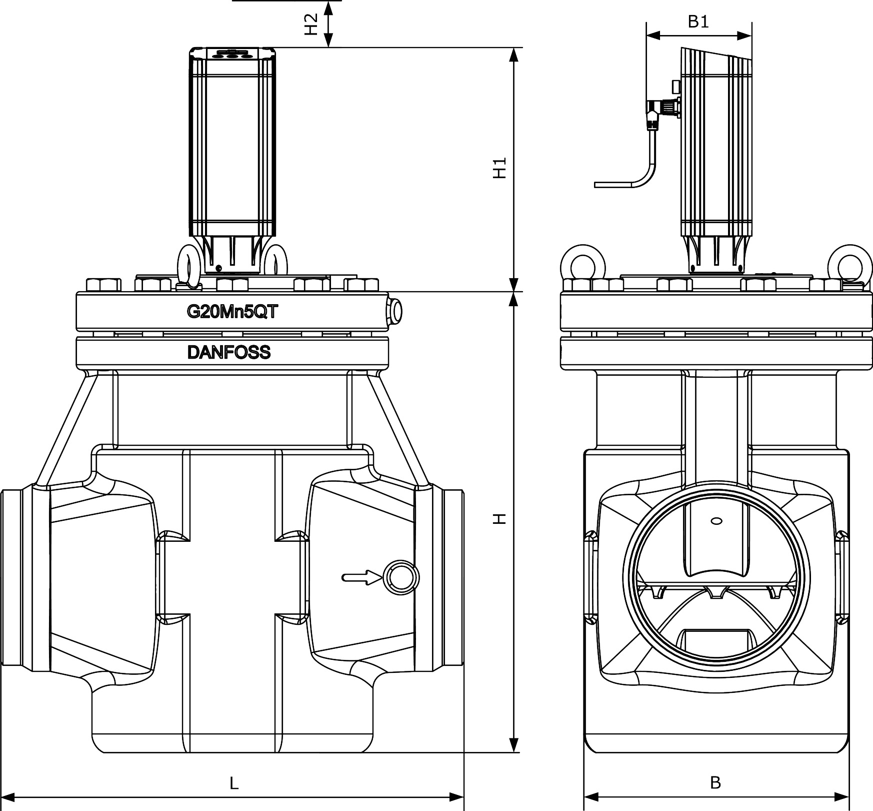 Danfoss ICAD 1200A Actuator For ICM 40-150 with Encoder