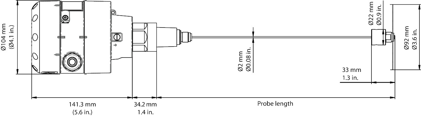 AKS 4100 Level Sensor Cable 5m w HMI